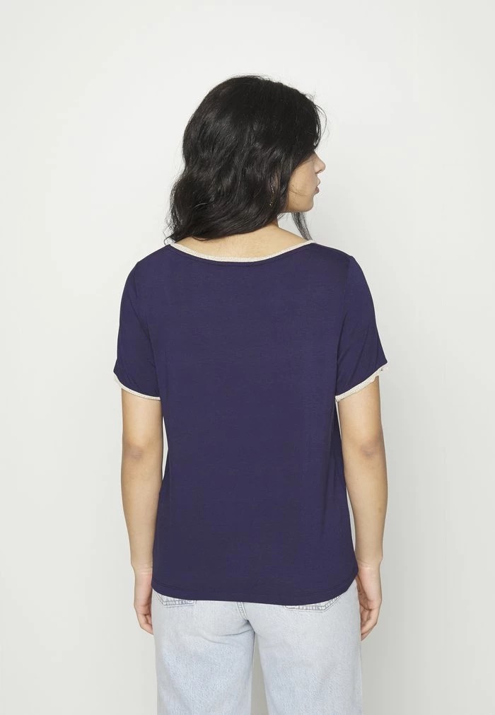 T-Shirt ANNA FIELD Anna Field Basic T-shirt Bleu Marine Femme | CNS-8266179